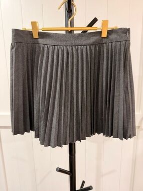 Zara Charcoal Pleated Skater Skirt